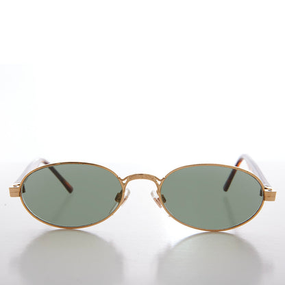 Perfect Gold Oval Vintage Sunglasses - Deacon
