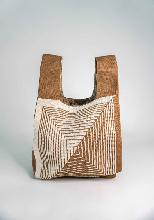Labyrinth Beige Handbag