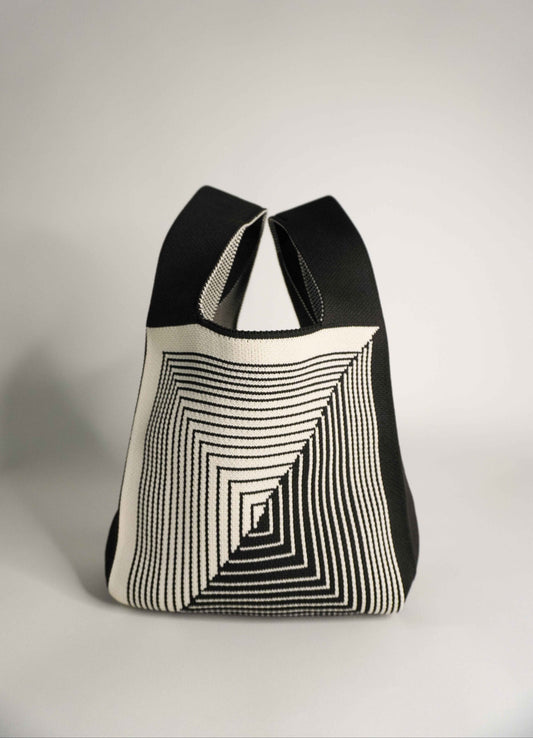 Labyrinth Black Handbag