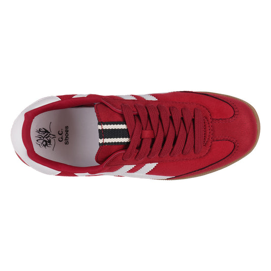 Women's Dakkah Red Lace Up Sneaker