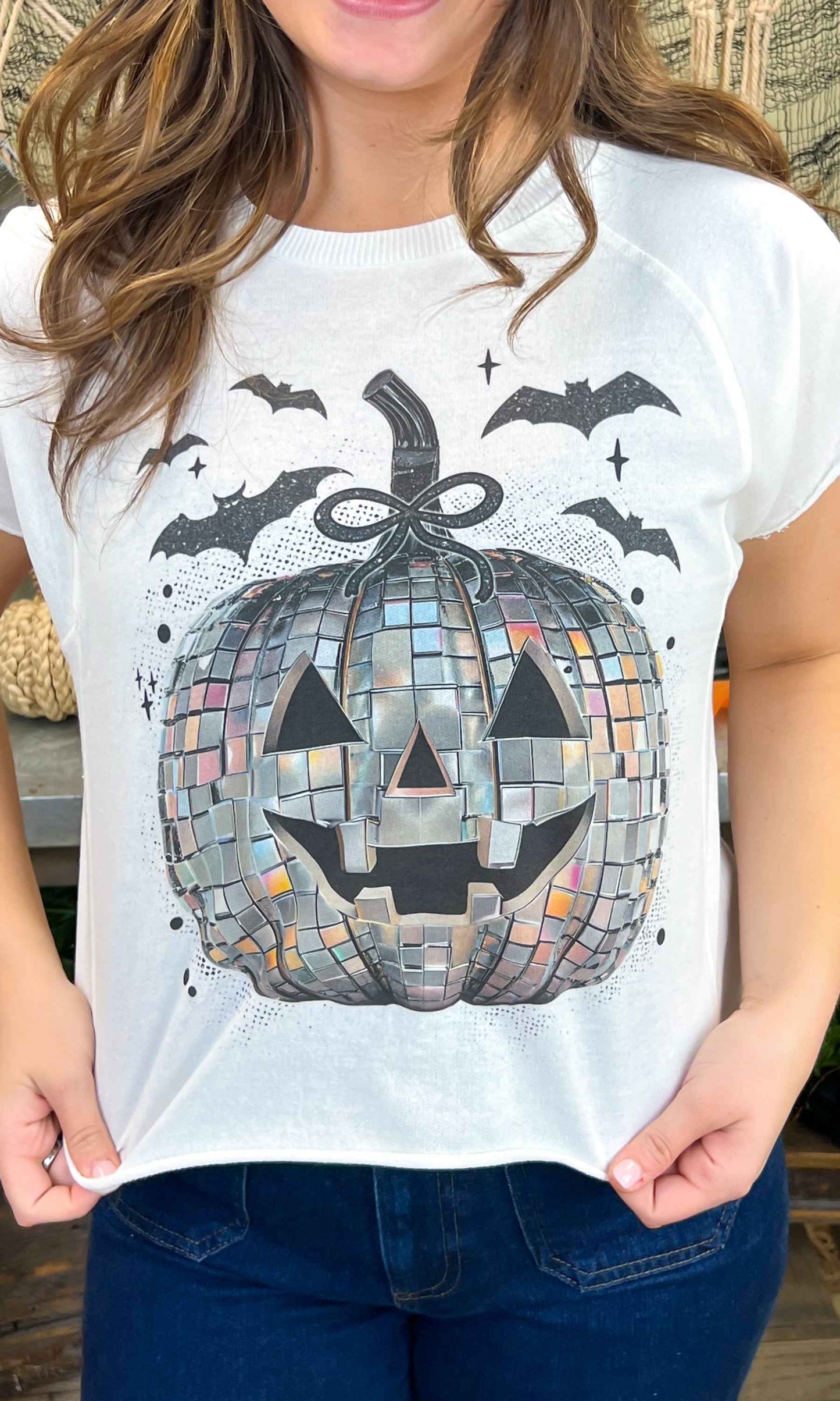 Disco Jack O Latern Halloween Edgy Graphic Shirt