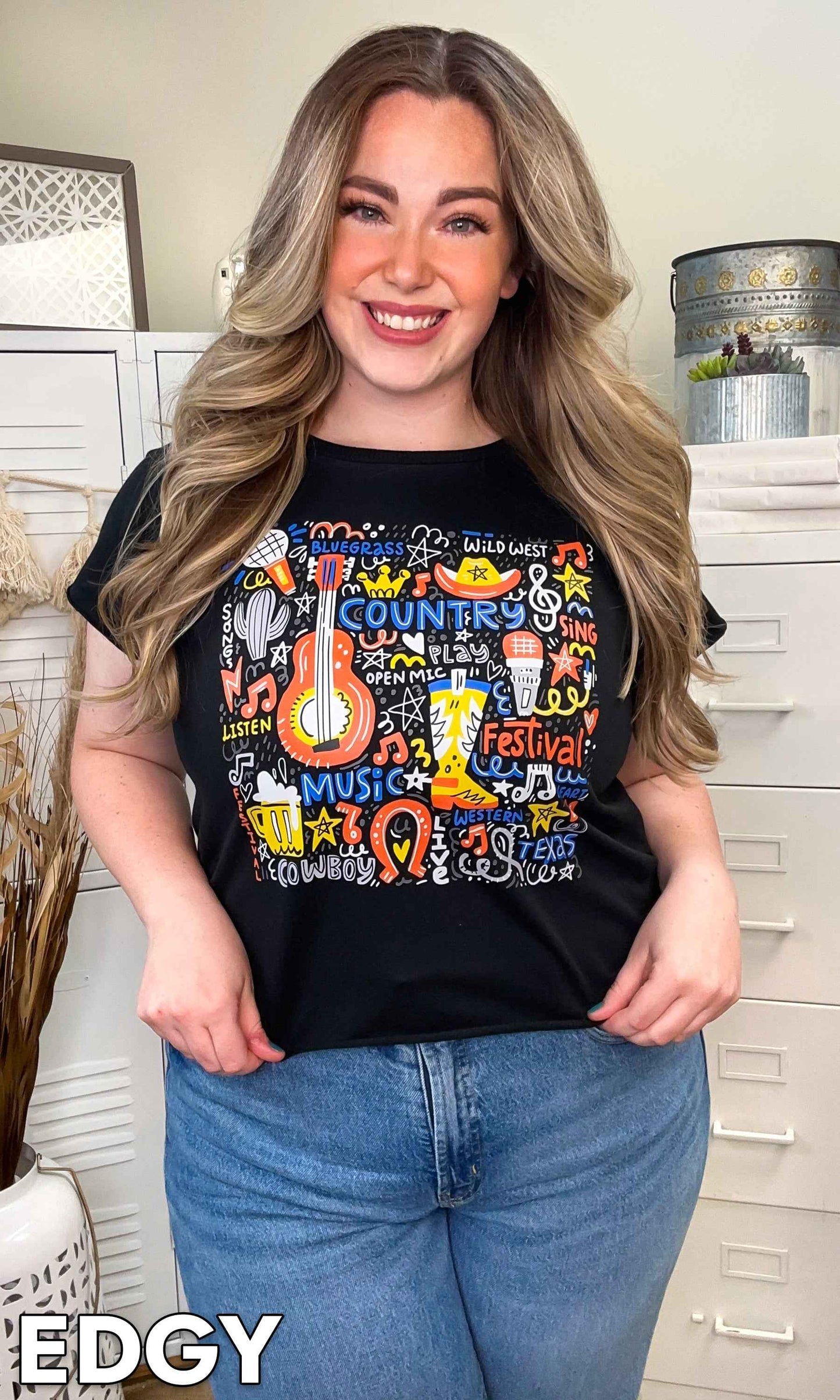 Doodle Country Music Graphic