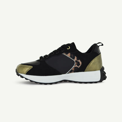 BASTILLE: RETRO RUNNER - BLACK/ANIMAL PRINT