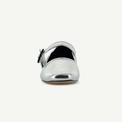 MARIANA: FLAT MARY JANE - SILVER