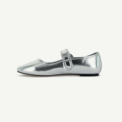 MARIANA: FLAT MARY JANE - SILVER