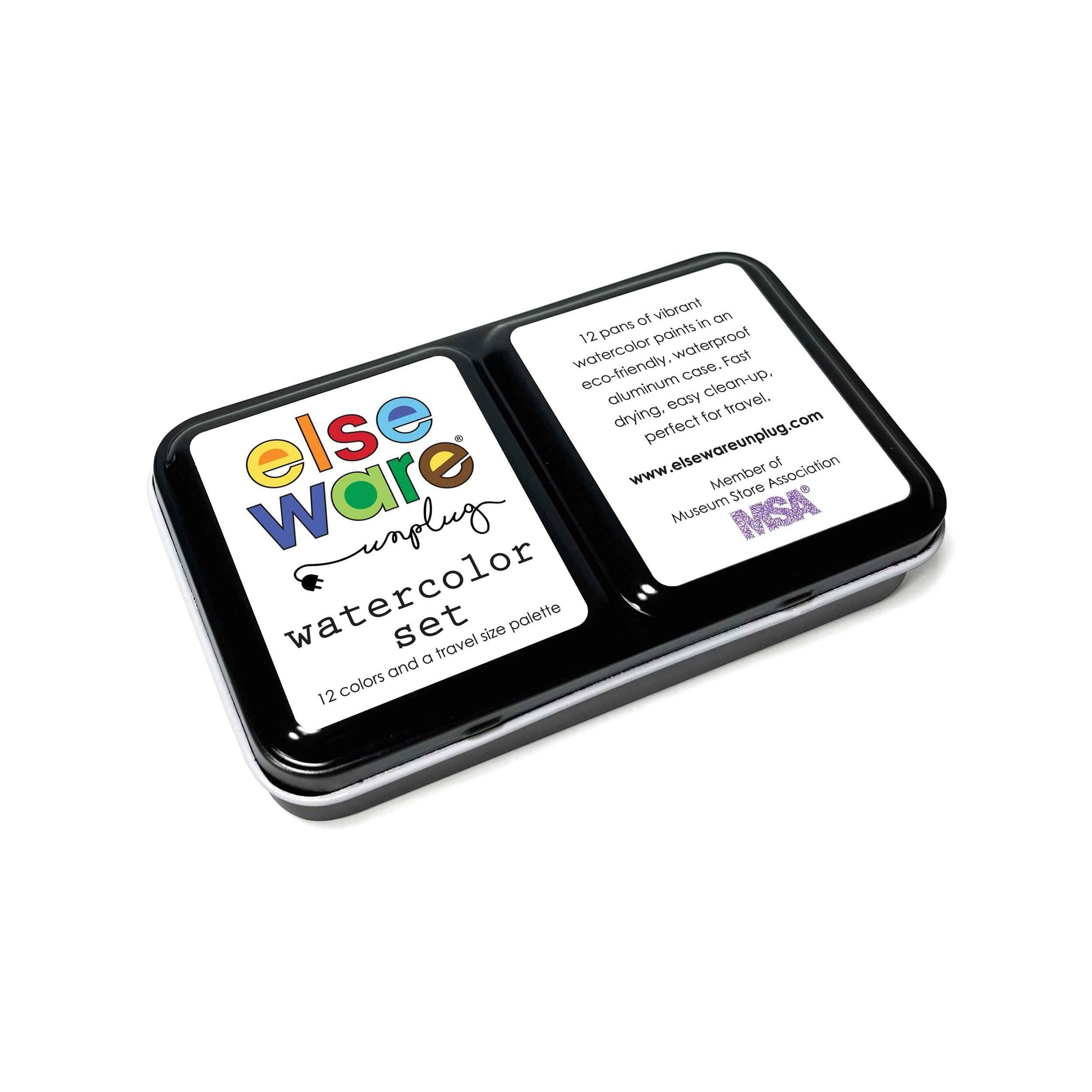 Watercolors – Metal Palette – 12 Colors – Travel Friendly