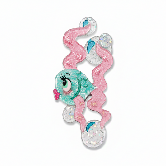Fishy Kisses Brooch by Miss Fluff x Lipstick & Chrome