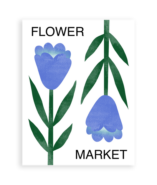 Flower Market Art Print