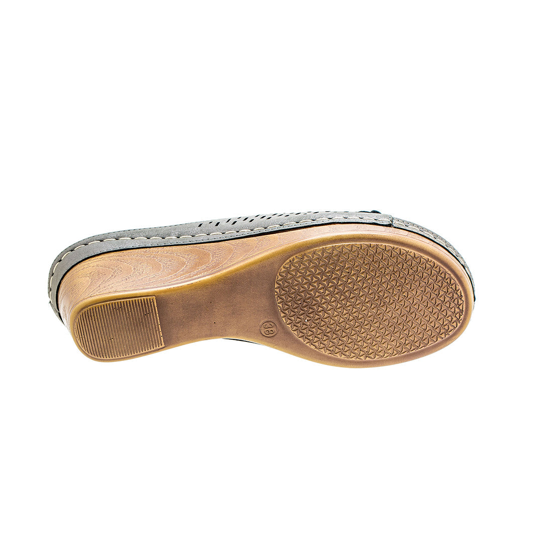 Women's Juliet Pewter Wedge Sandals