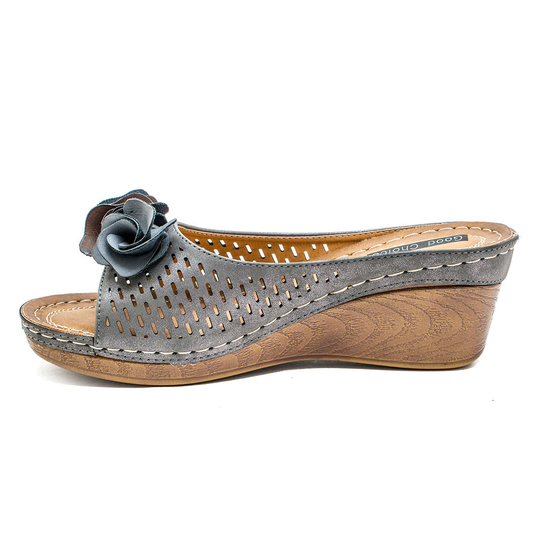 Women's Juliet Pewter Wedge Sandals