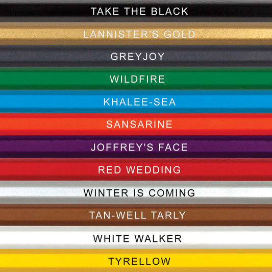 Game of Tones Colored Pencils for Fans of Game of Thrones