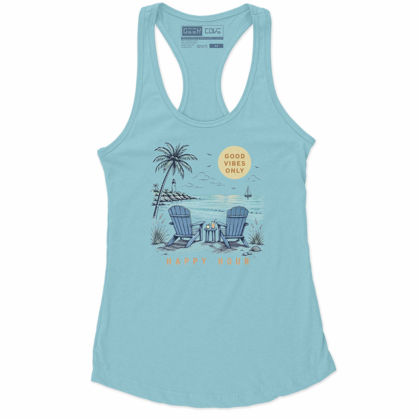 Relaxed Happy Hour Racerback Tank Top