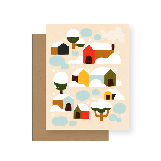 Snowfall — A2 Greeting Card