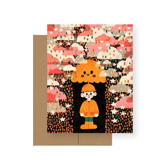 Downpour — A2 Greeting Card