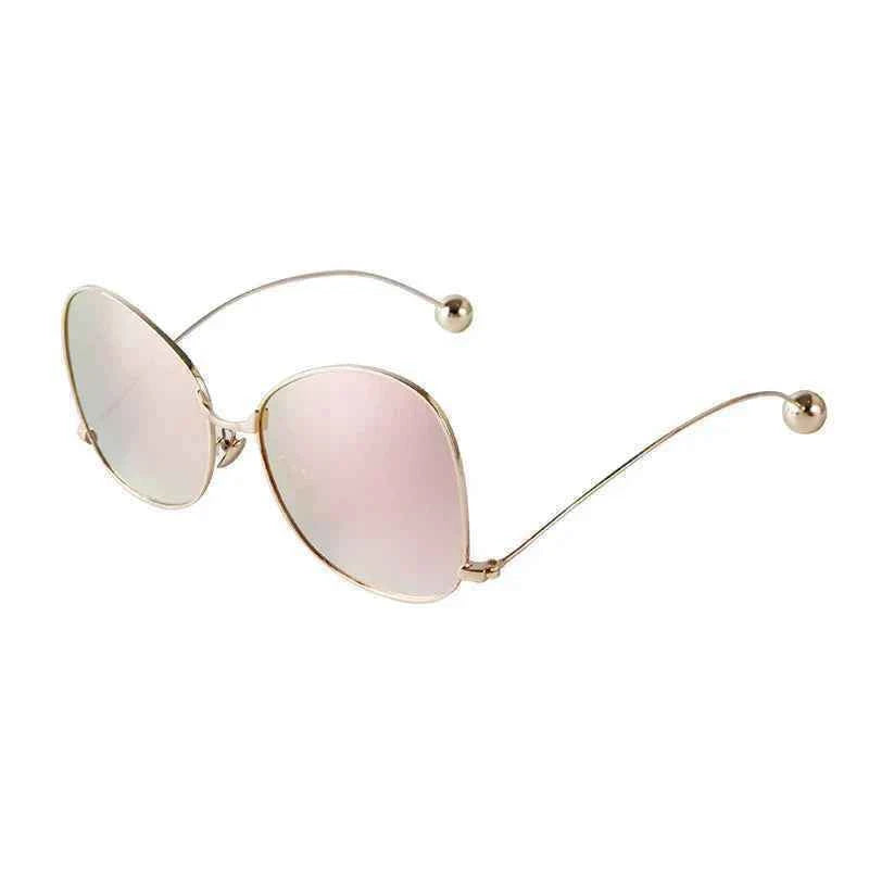 Radiant Gold Oversized Sunglasses