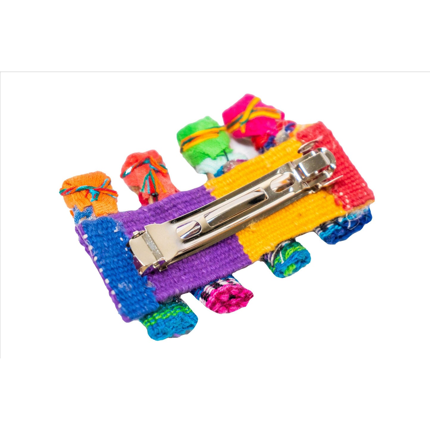 Handmade Worry Doll Boho Hair Clip - Guatemala