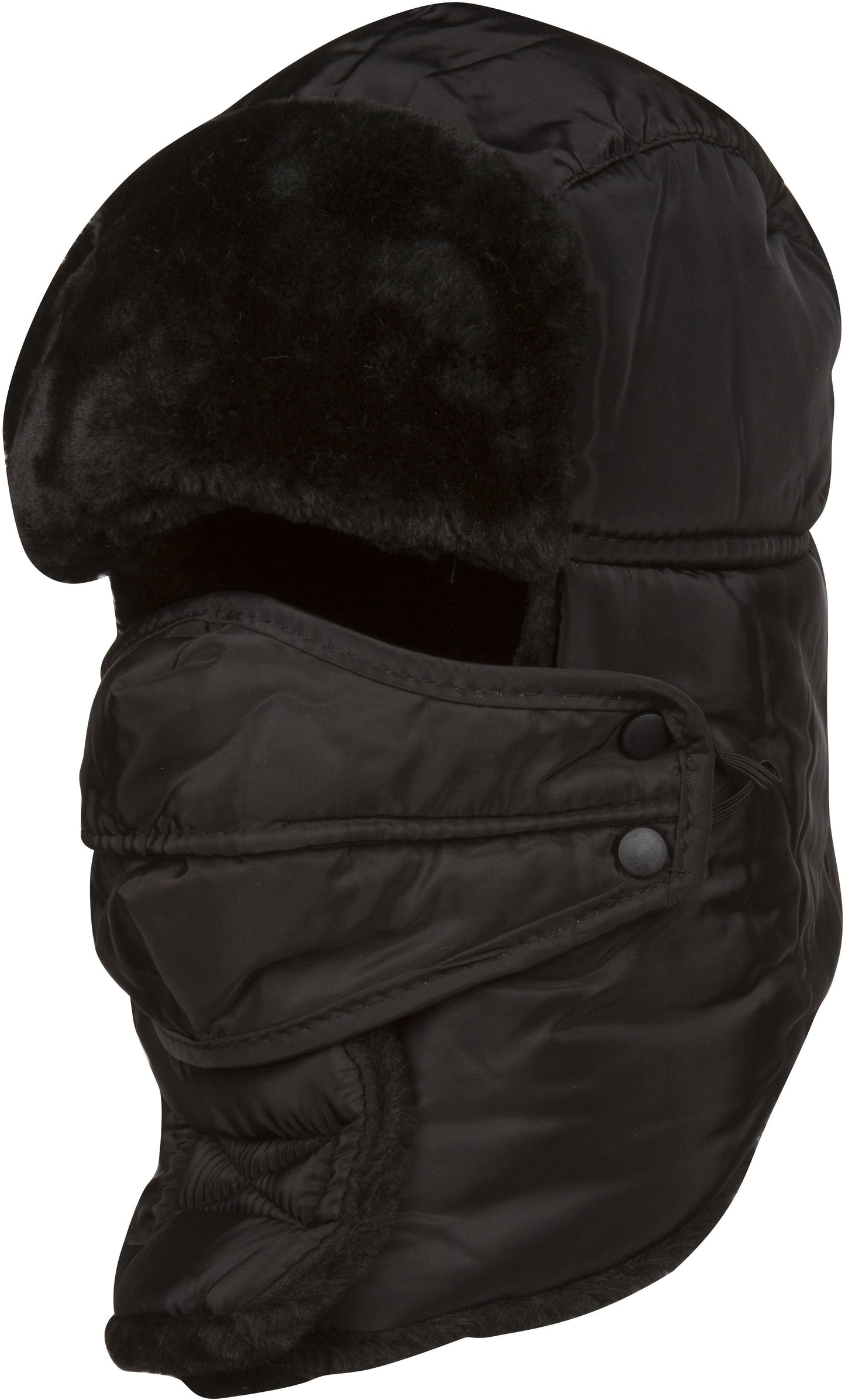 Sakkas Dab Unisex Faux Fur Ushanka Trapper Hat Chin Strap Removable Mask Russian Aviator Trooper Winter Hat for Men & Women
