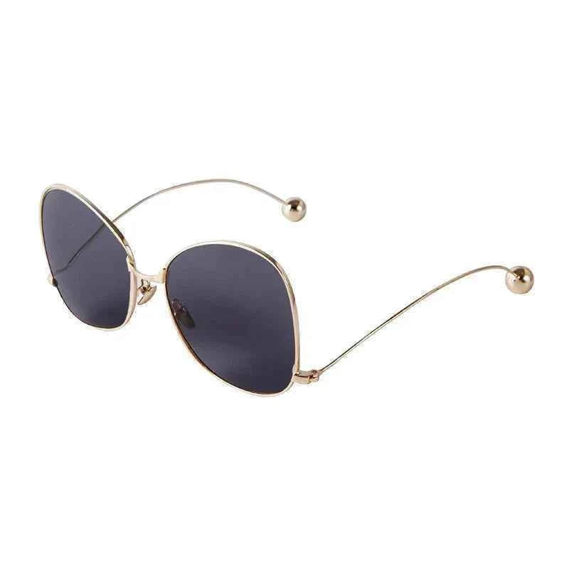 Radiant Gold Oversized Sunglasses