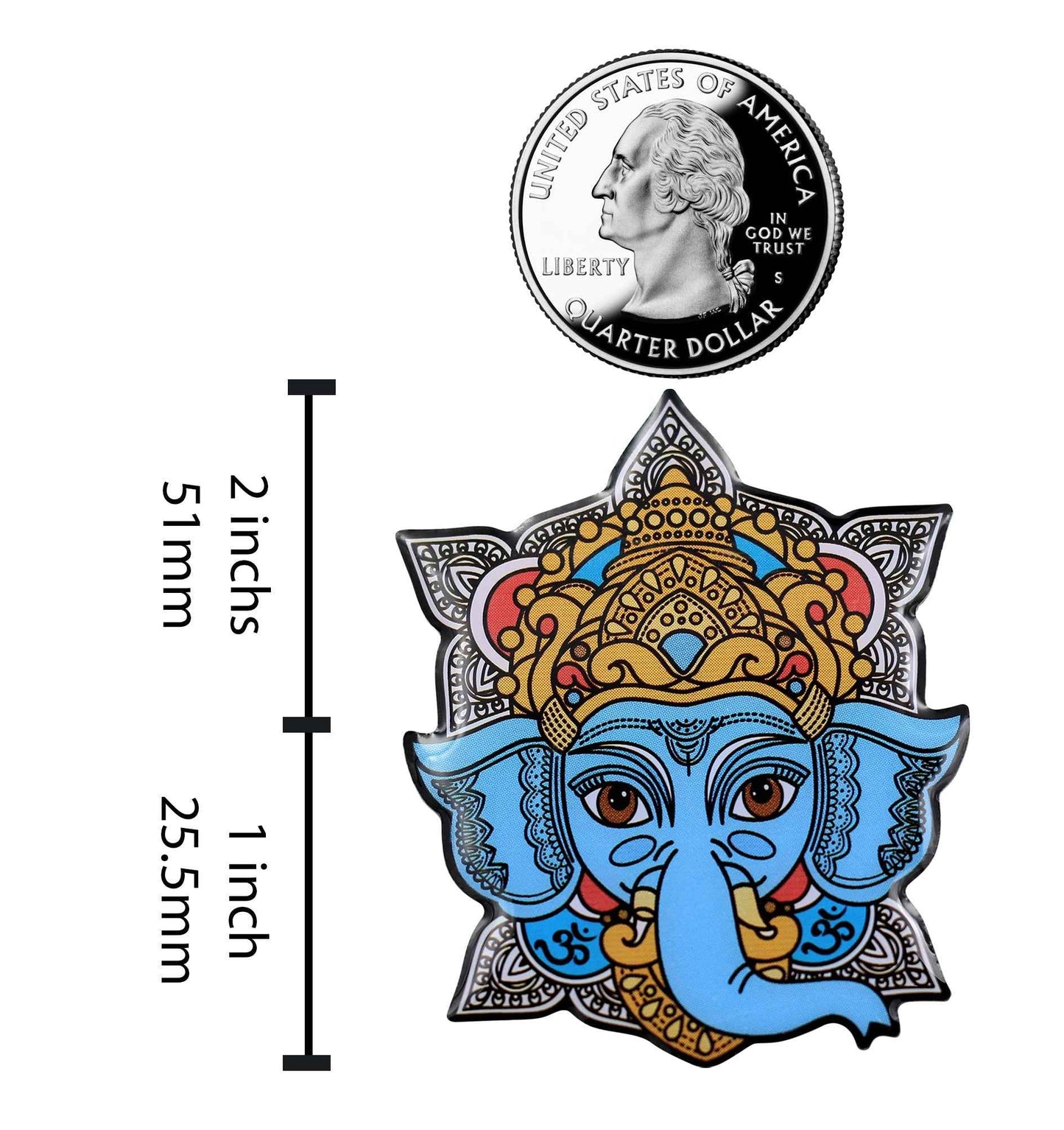 Ganesh Enamel Pin -  Hindu Elephant Lapel Pin Lucky Ganesh Chaturthi Icon For Jackets And Hats