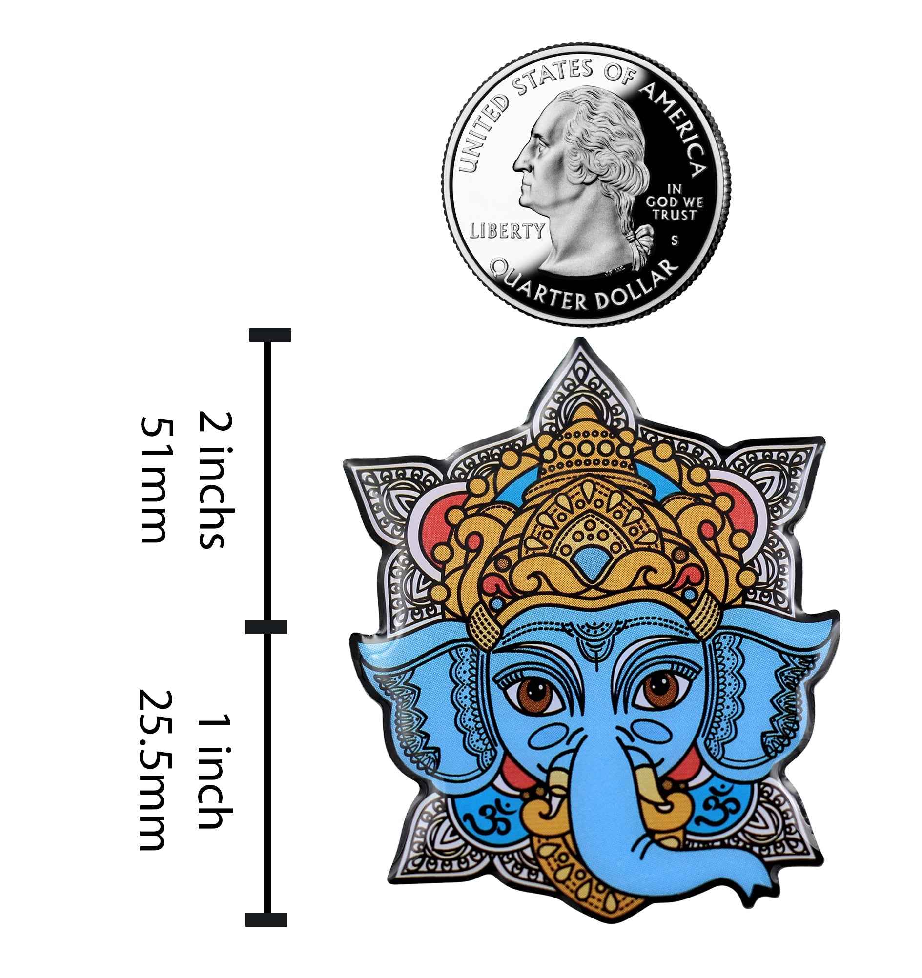 Ganesh Enamel Pin -  Hindu Elephant Lapel Pin Lucky Ganesh Chaturthi Icon For Jackets And Hats