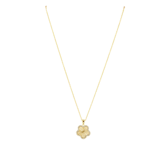 Adeline Pave Outline Pendant Necklace