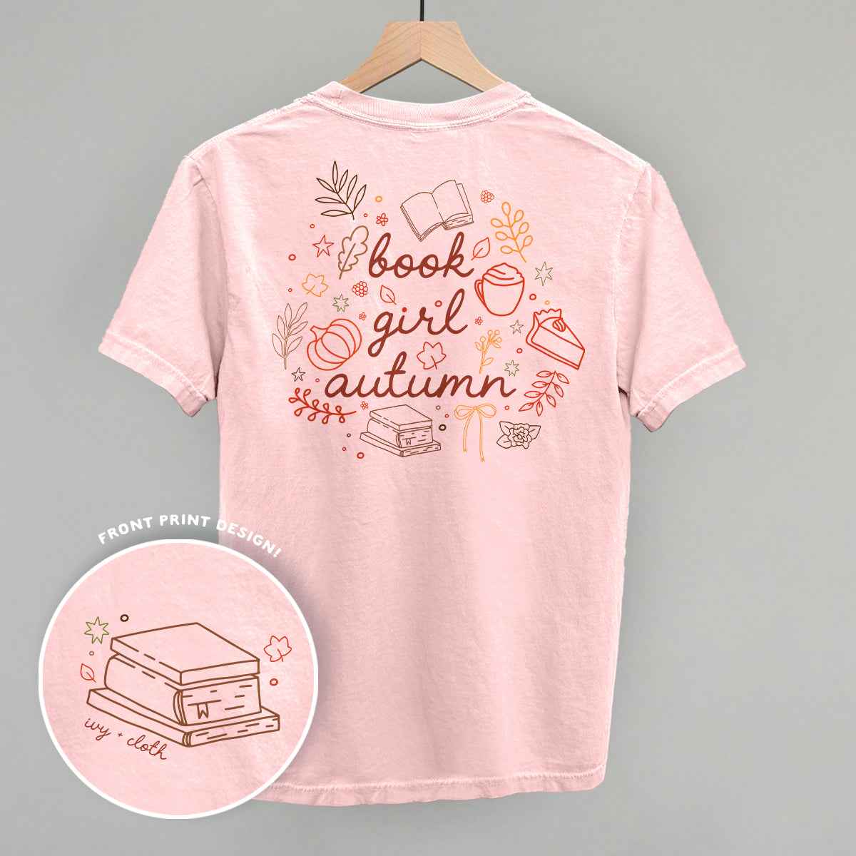 Book Girl Autumn (Back Print)