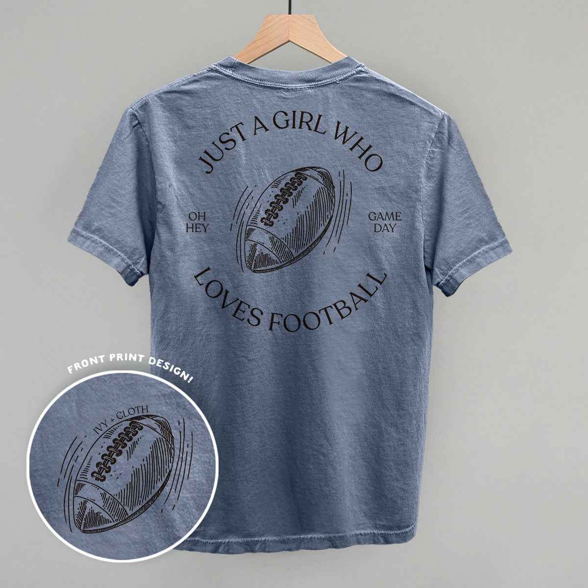 Just A Girl Who Loves Football (Back Print)