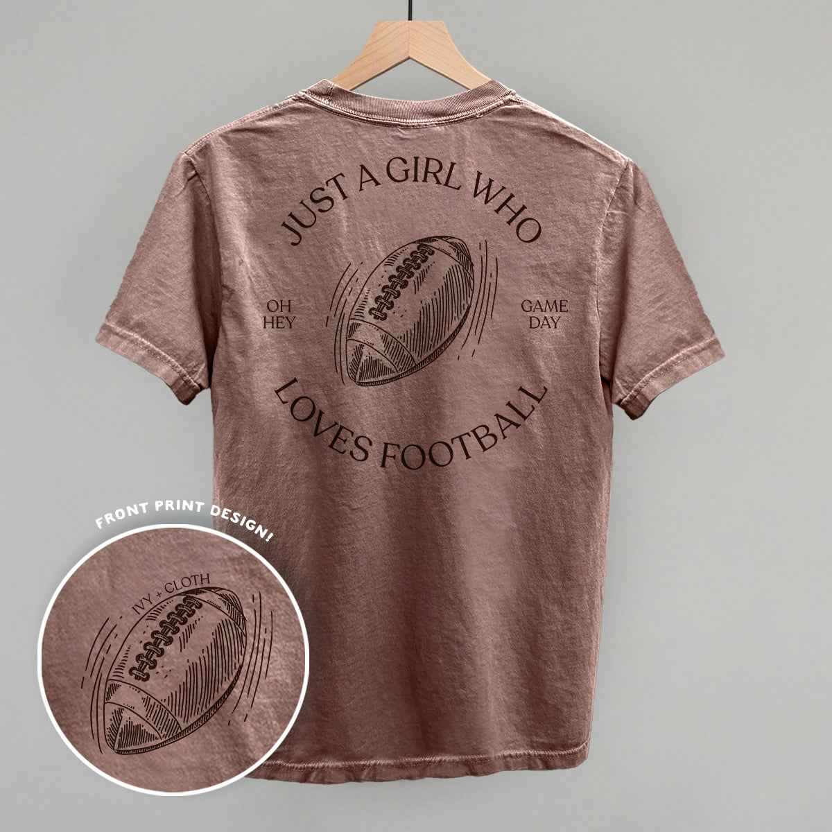 Just A Girl Who Loves Football (Back Print)