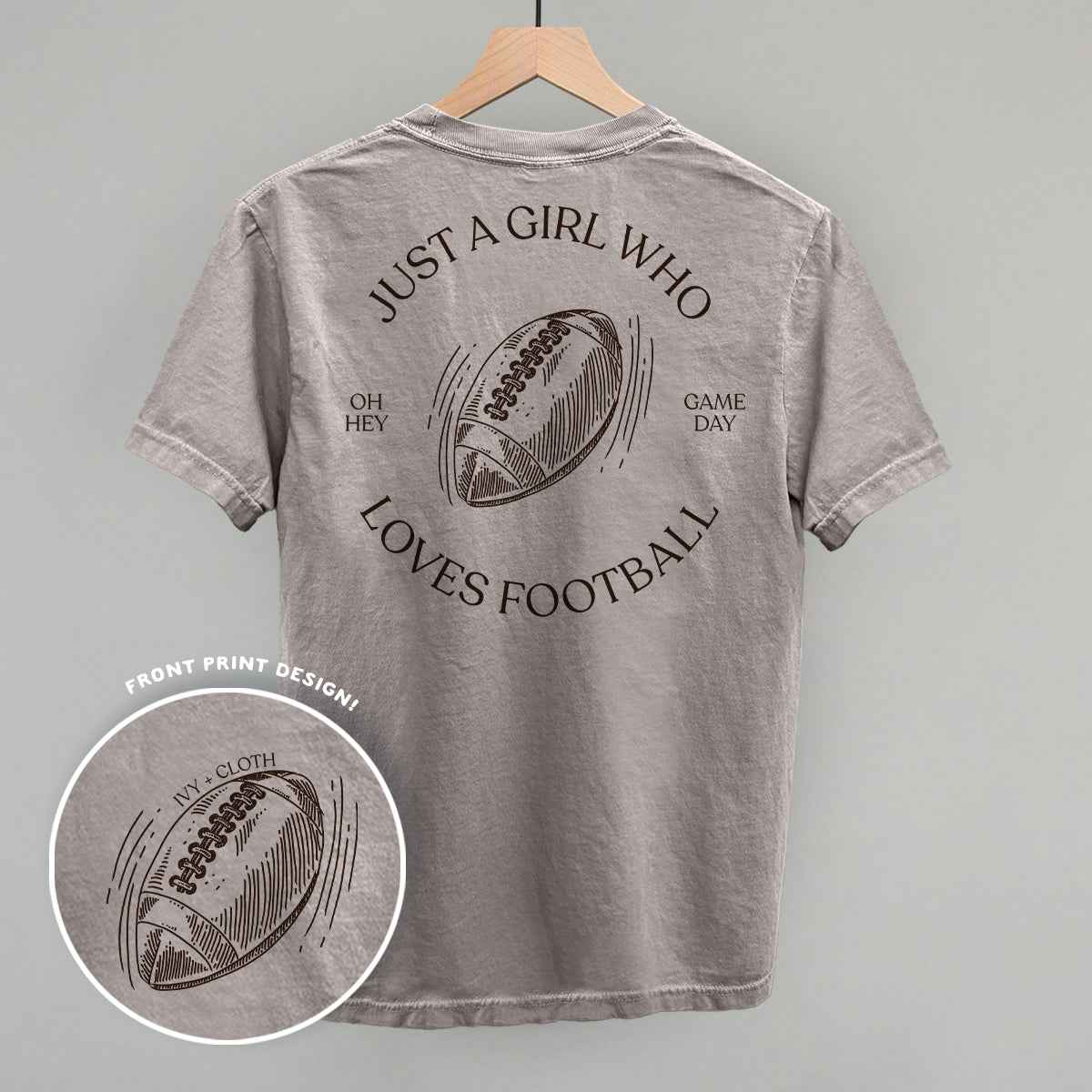 Just A Girl Who Loves Football (Back Print)