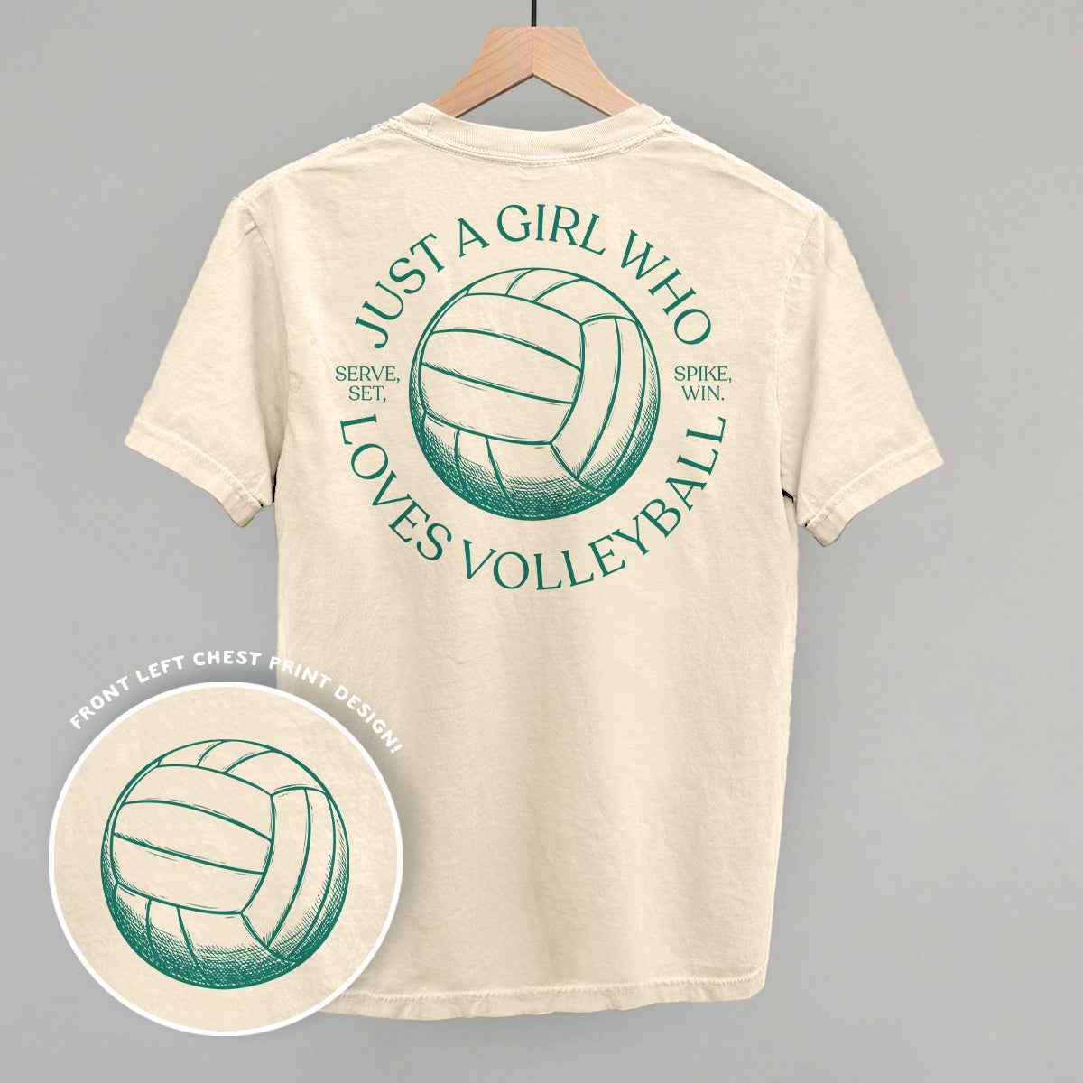 Just A Girl Who Loves Volleyball (Back Print)