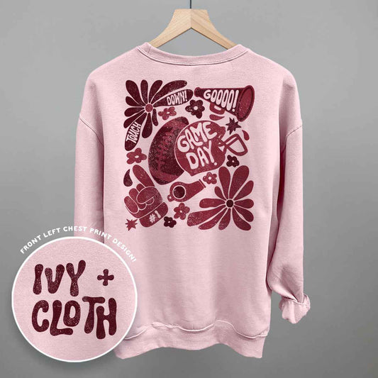 Floral Game Day Maroon (Back Print)
