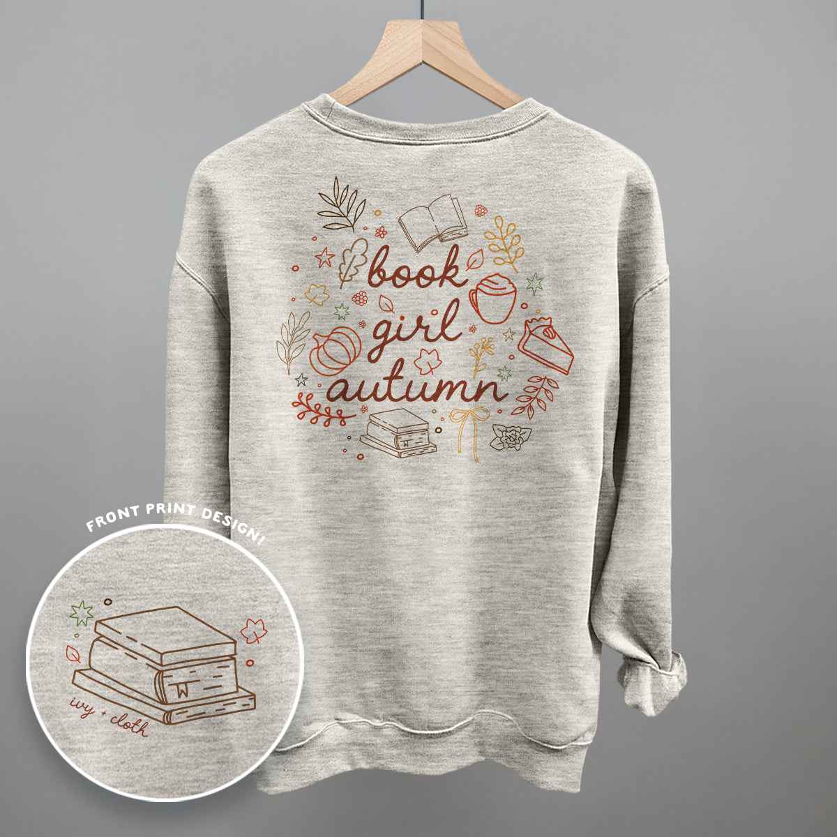 Book Girl Autumn (Back Print)