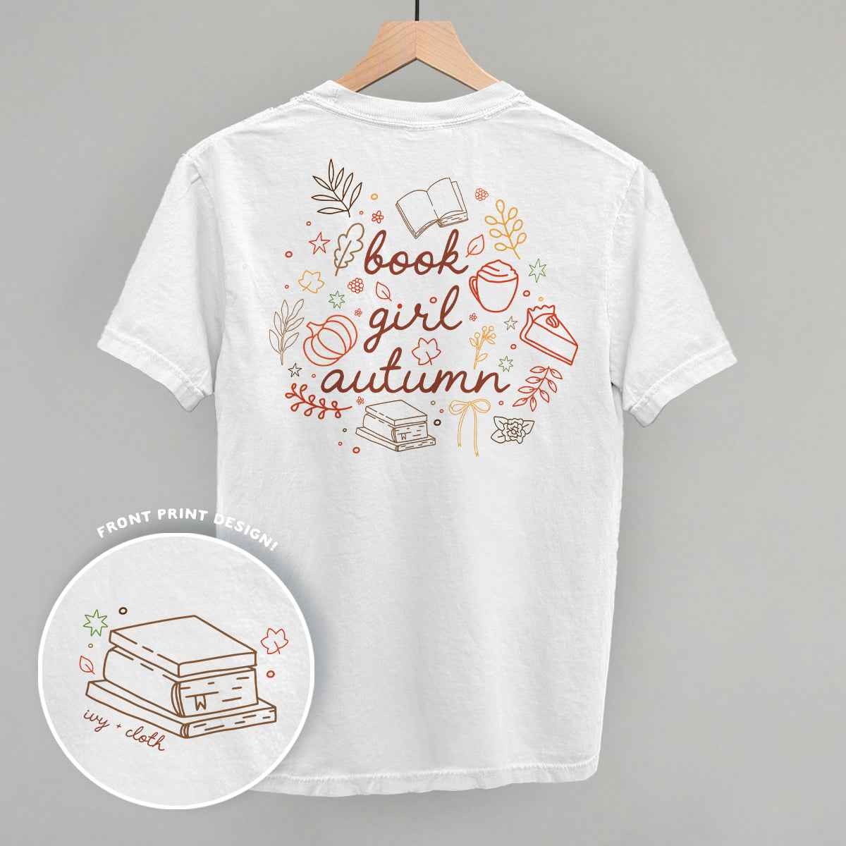 Book Girl Autumn (Back Print)