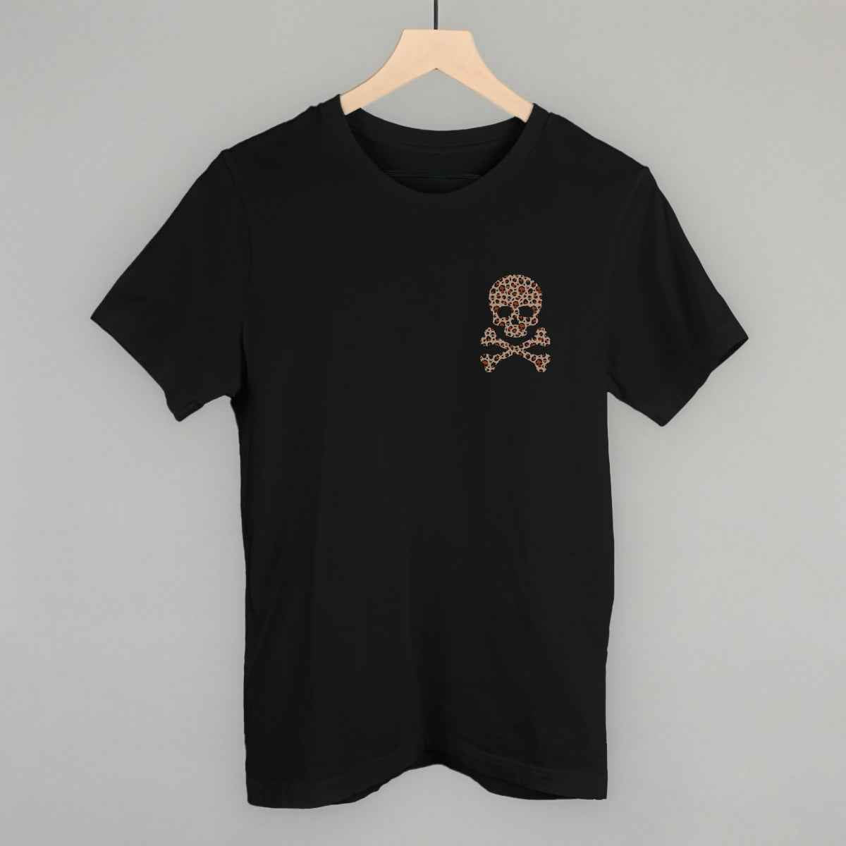 Leopard Print Skull (Left Chest)