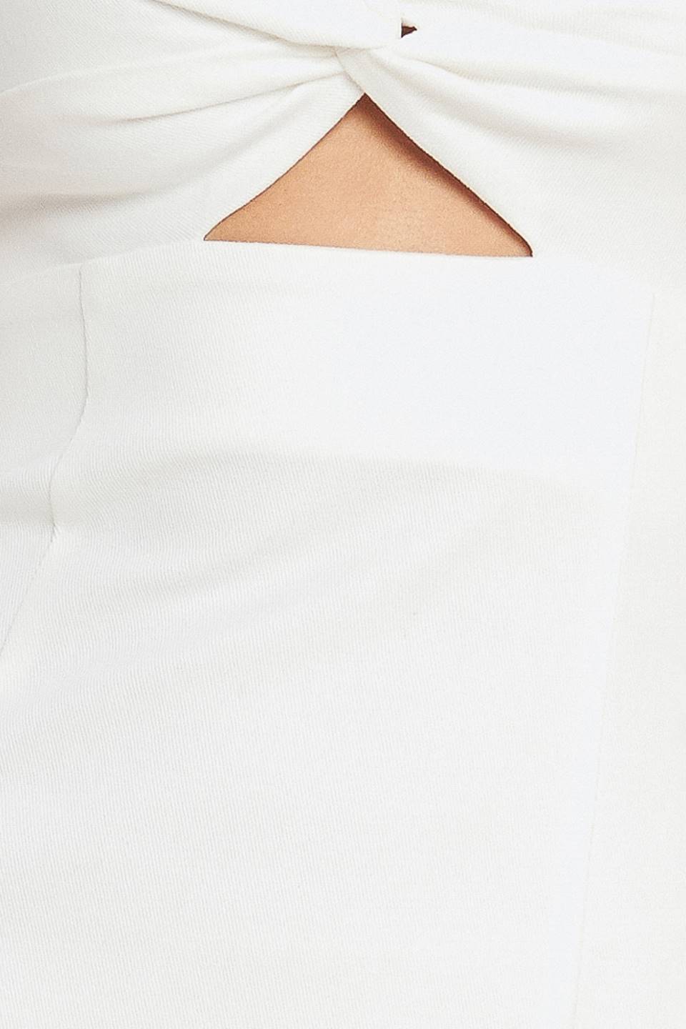 SILENT SHIN TWILL MIDI DRESS