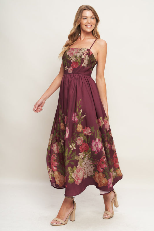 SECRET GARDEN ROMANCE WOVEN ANKLE DRESS