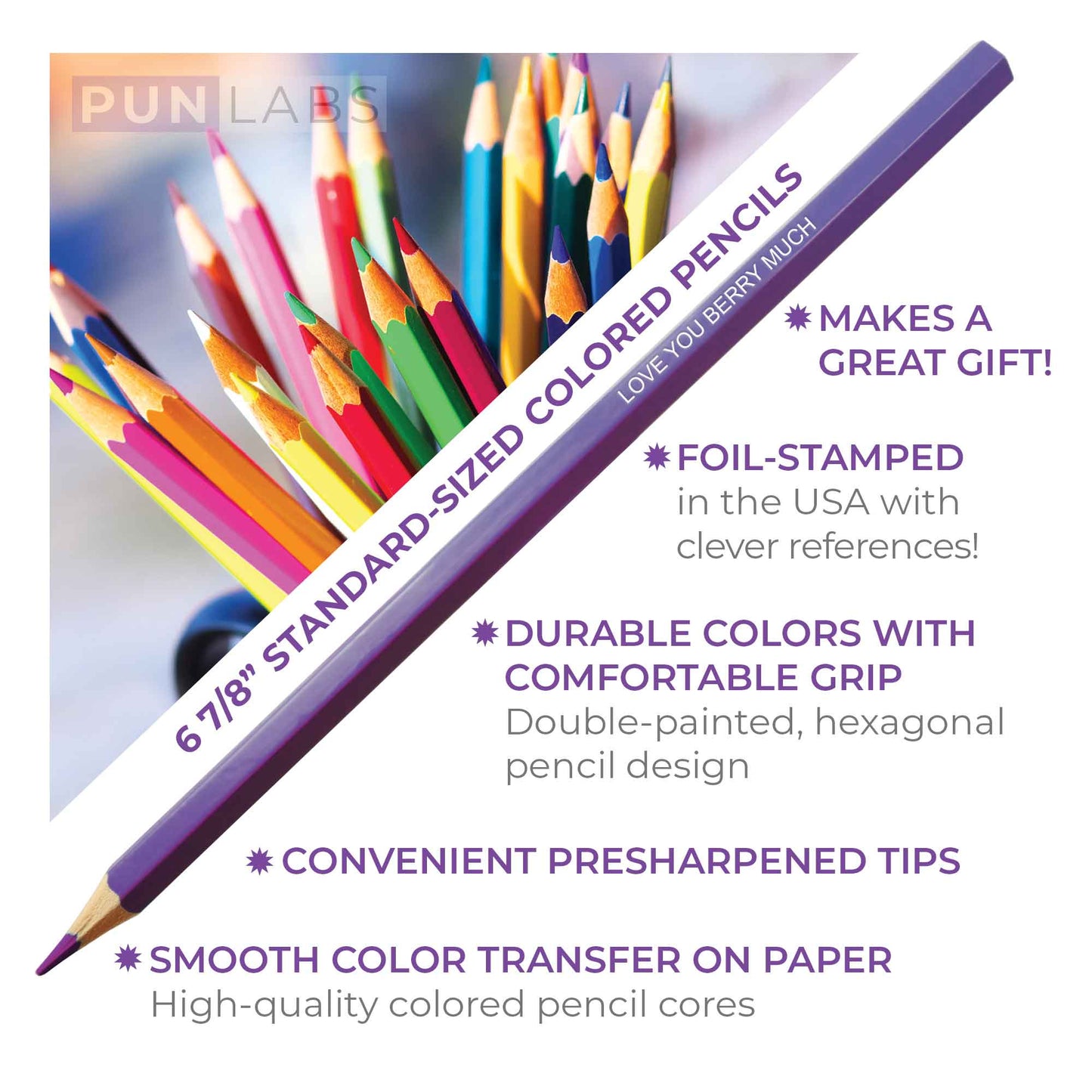 I Love Hues Colored Pencil Set