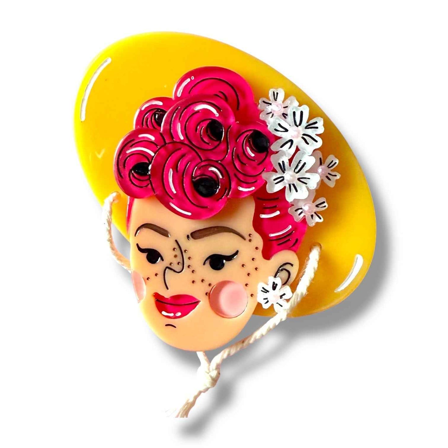 Elizabeth Brooch by Marla VonDuta x Lipstick & Chrome