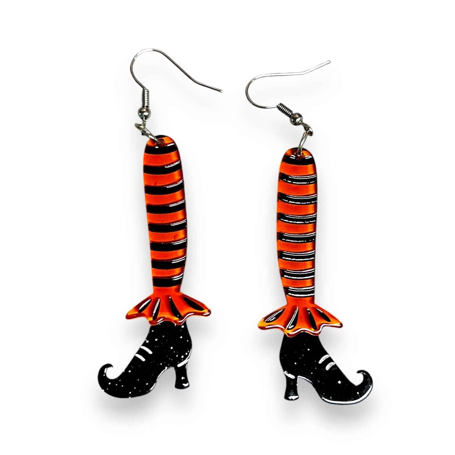 Bewitching Booties Orange Earrings by Lipstick & Chrome