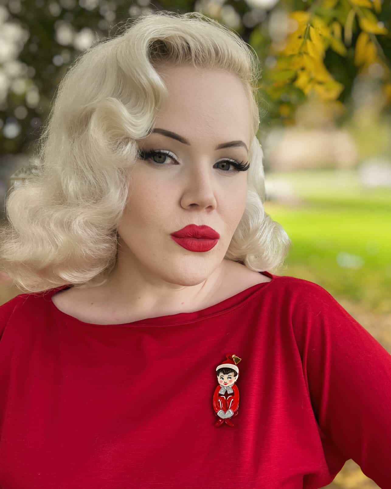Merry Mischief Brooch by 50's Vintage Dame x Lipstick & Chrome