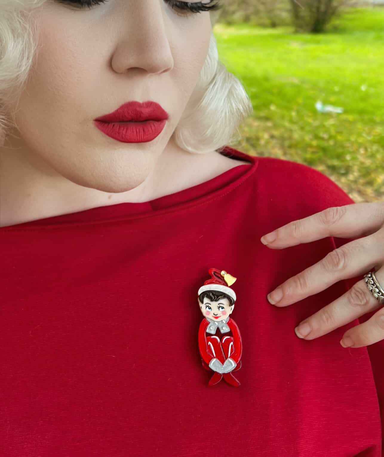 Merry Mischief Brooch by 50's Vintage Dame x Lipstick & Chrome