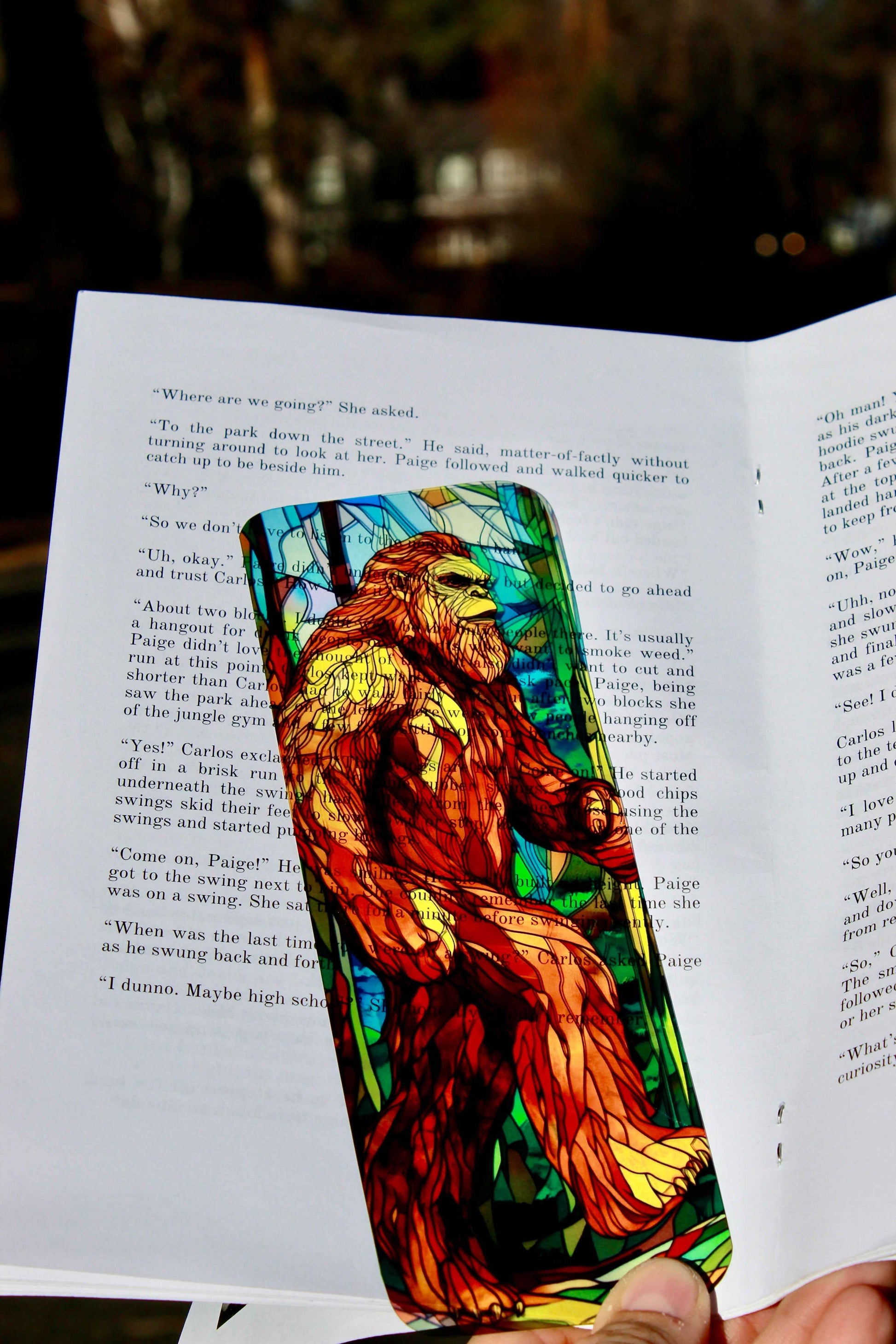 Bigfoot Bookmark – Handmade Sasquatch Bookmark, Sasquatch Gift, Unique Bigfoot Gift