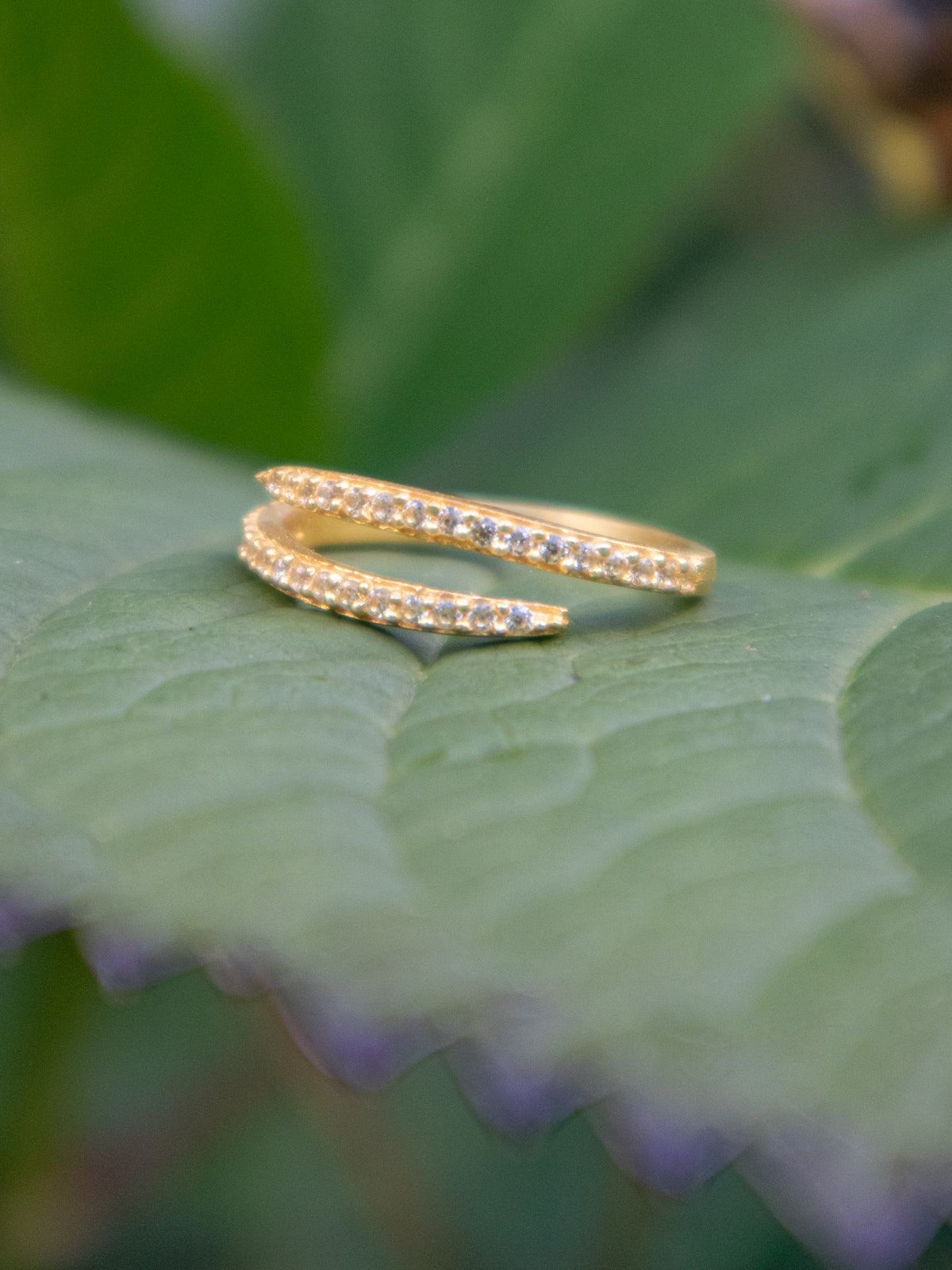 Serpentine Wrap Ring - Gold