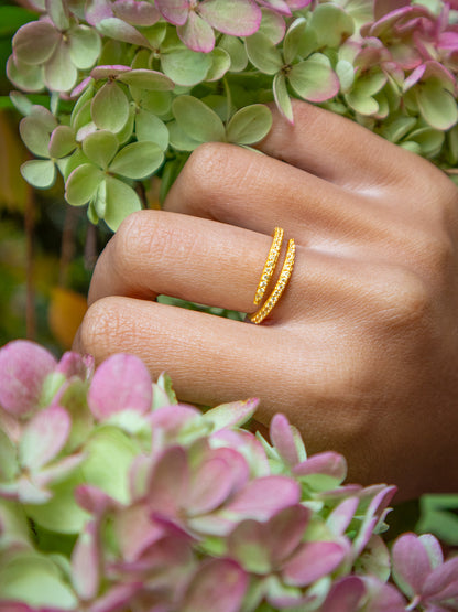 Serpentine Wrap Ring - Gold