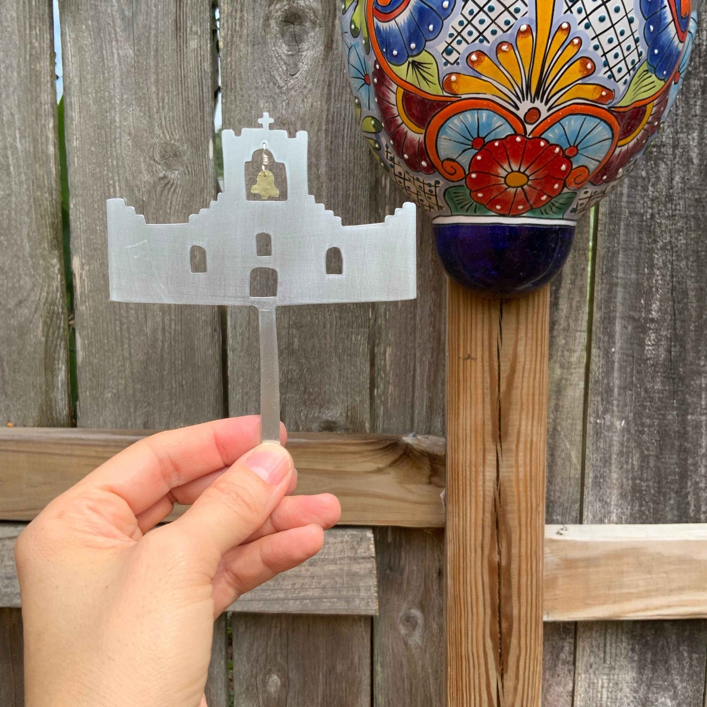 Socorro Mission plant stake