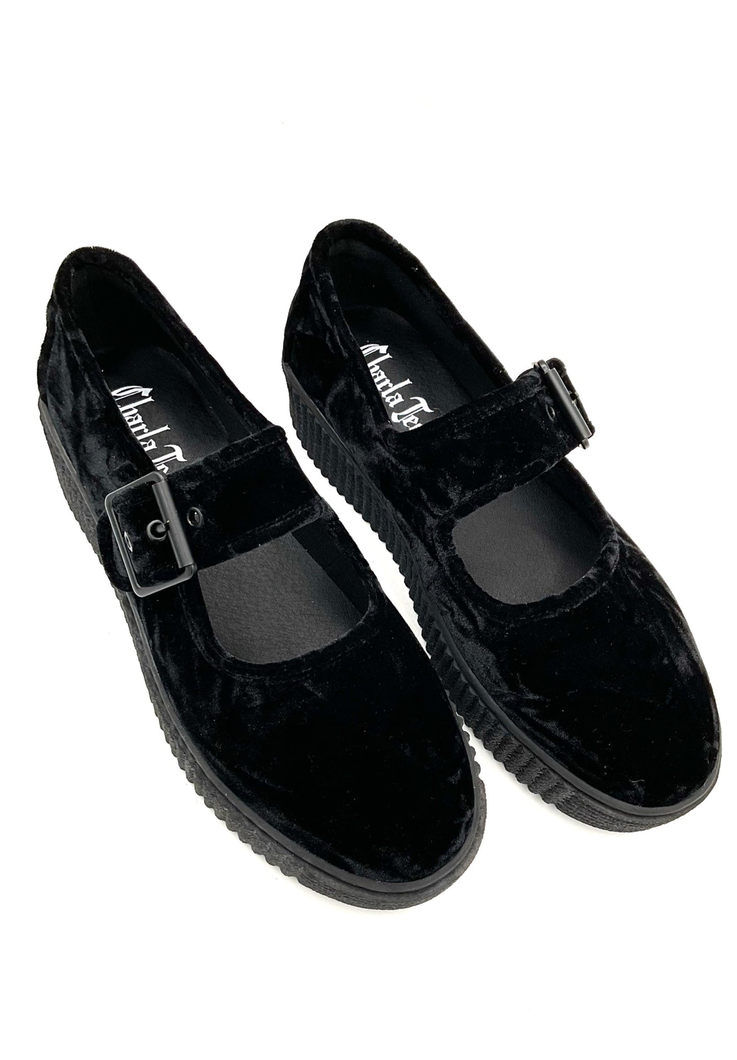 Velvet Crush Maryjane Sneaker - Black