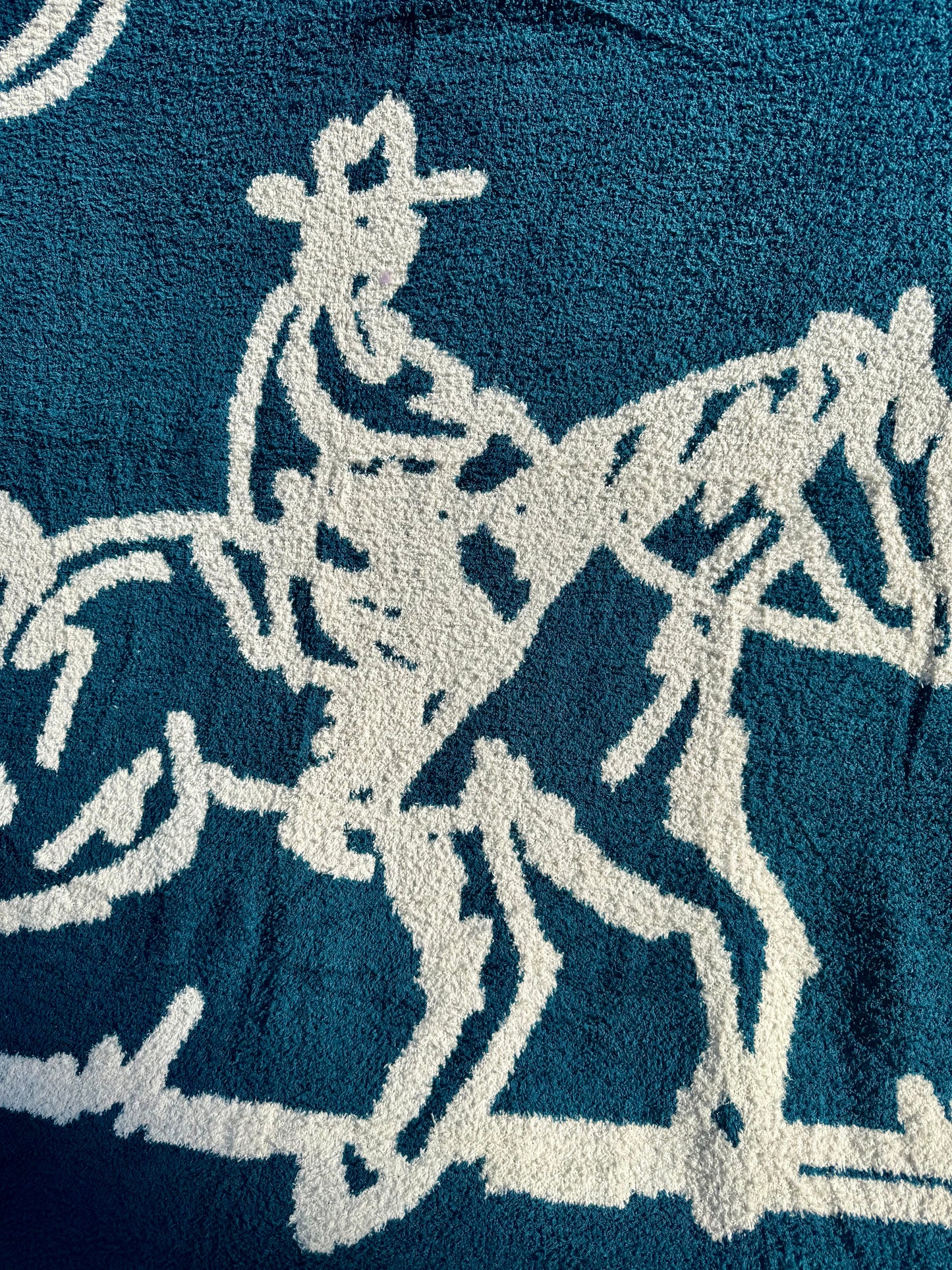 Drifter Plush Throw - Malibu Blue