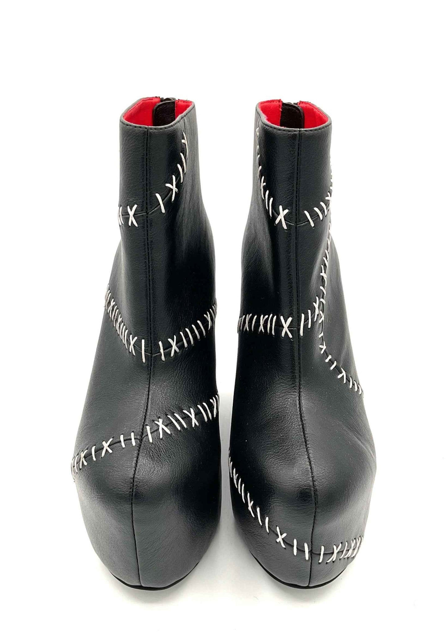 Stitches Contrast Wedge Boot