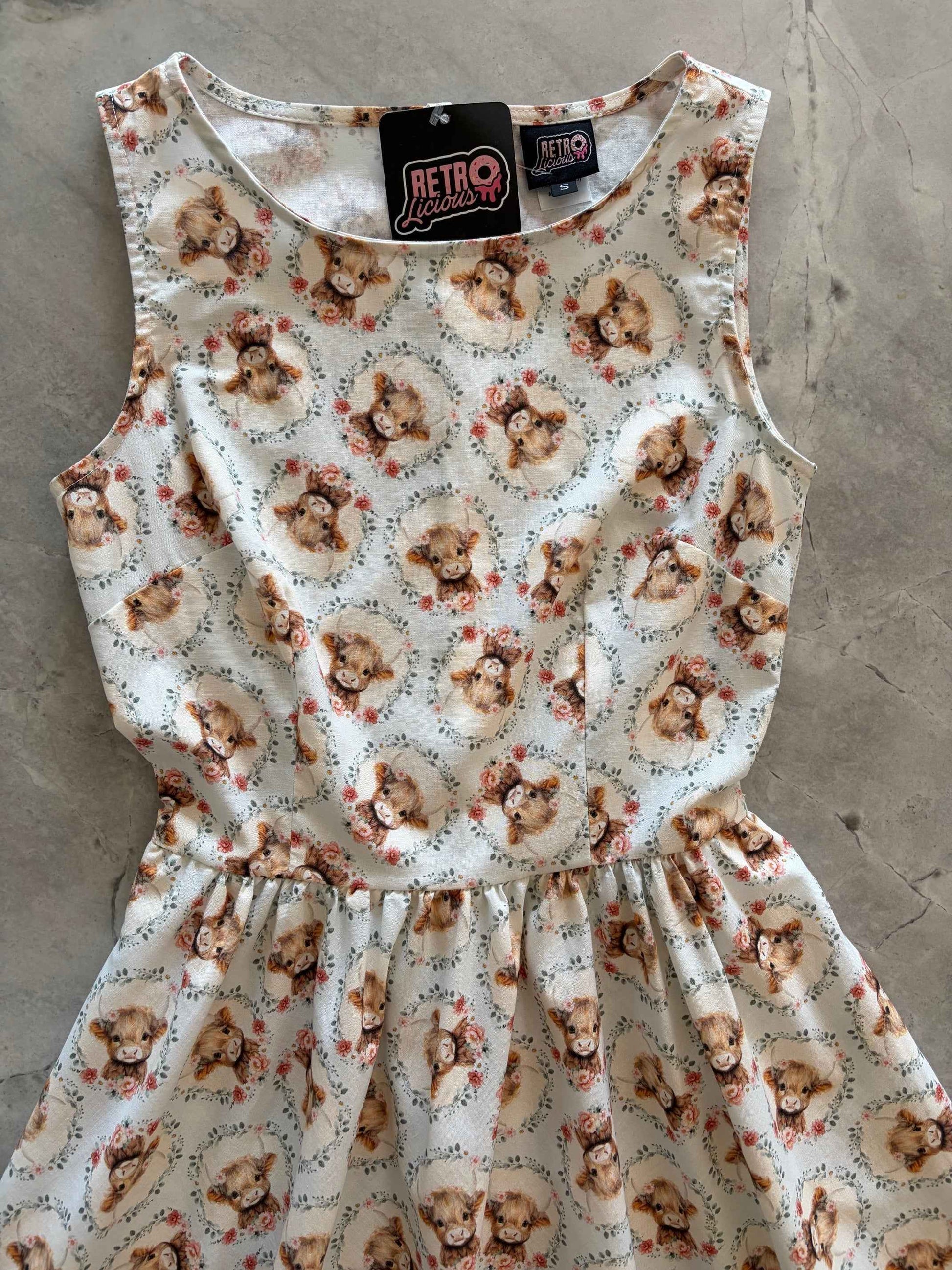 Till the Cows Come Home Vintage Dress