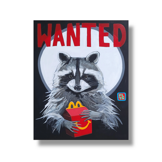 WANTED sticker